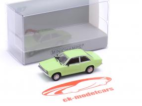 Opel Kadett Saloon Byggeår 1973 lysegrøn 1:87 Minichamps