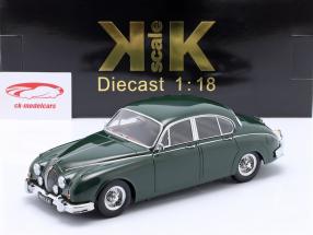 Jaguar MK II 3.8 RHD Byggeår 1959 mørkegrøn 1:18 KK-Scale