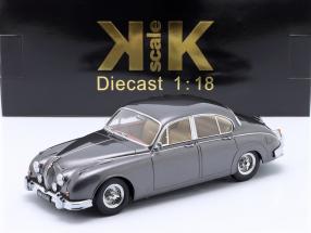 Jaguar MK II 3.8 RHD Baujahr 1959 dunkelgrau metallic 1:18 KK-Scale