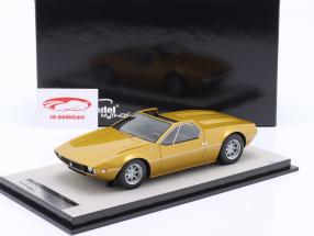 De Tomaso Mangusta Spyder year 1966 gold metallic 1:18 Tecnomodel