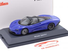 McLaren Speedtail Byggeår 2020 blå 1:43 Schuco