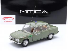 Alfa Romeo Giulia 1.6 Ti Police Milano year 1963 olive green 1:18 Mitica