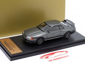 Nissan Skyline GT-R R32 Année de construction 1989 Gris métallique 1:43 Hachette