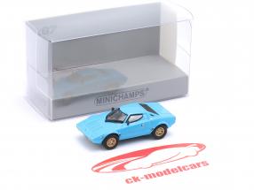 Lancia Stratos year 1974 light blue 1:87 Minichamps