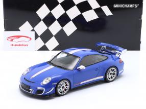 Porsche 911 (997) GT3 RS 4.0 Год постройки 2011 синий 1:18 Minichamps