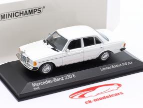 Mercedes-Benz 230E (W123) Byggeår 1982 hvid 1:43 Minichamps