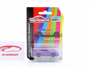 Porsche 911 (992) Carrera S purple 1:64 Majorette