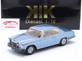Mercedes-Benz 280C/8 W114 Coupe Bouwjaar 1969 Lichtblauw metalen 1:18 KK-Scale