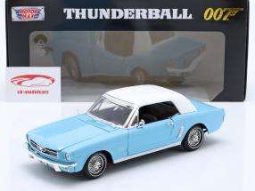 Ford Mustang 1/2 Techo rígido 1964 Película James Bond Thunderball (1965) 1:18 MotorMax