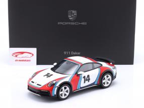 Porsche 911 (992) Dakar #14 Baujahr 2023 Martini Livery 1:18 Spark