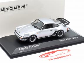Porsche 911 (930) Turbo Byggeår 1977 sølv metallisk 1:43 Minichamps