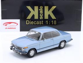 BMW 1602 Serie 1 Baujahr 1971 hellblau metallic 1:18 KK-Scale