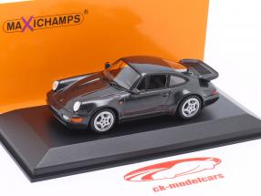 Porsche 911 (964) Turbo Año de construcción 1990 Perla Negra 1:43 Minichamps