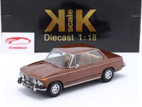 BMW 2002 ti Diana Año de construcción 1970 marrón metálico 1:18 KK-Scale