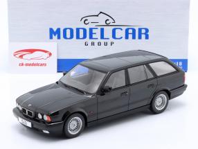 BMW 540i (E34) Touring Año de construcción 1991 negro metálico 1:18 Model Car Group