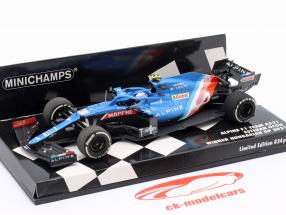 Esteban Ocon Alpine A521 #31 Sieger Ungarn GP Formel 1 2021 1:43 Minichamps