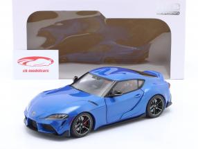 Toyota GR Supra Año de construcción 2021 horizonte azul metálico 1:18 Solido