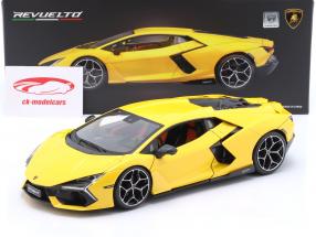 Lamborghini Revuelto Hybrid Année de construction 2023 jaune 1:18 Maisto