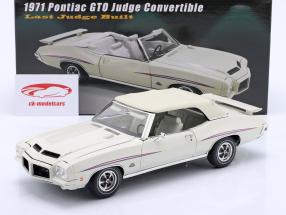 Pontiac GTO Judge Convertible year 1971 white 1:18 GMP