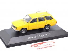 Renault 12 Break year 1973 yellow 1:43 Altaya