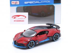 Bugatti Divo Anno di costruzione 1018 rosso metallico 1:24 Maisto