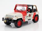 Jeep Wrangler year 1992 Movie Jurassic World 2015 red / white 1:24 Jada Toys
