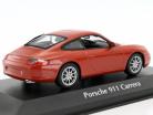 Porsche 911 Carrera coupe Opførselsår 2001 orangerød metallisk 1:43 Minichamps