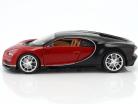 Bugatti Chiron anno di costruzione 2017 rosso / nero 1:24 Welly