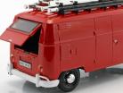 Volkswagen VW Type 2 T1 bus brandvæsen rød 1:24 MotorMax