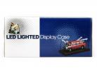 Einzelvitrine mit 4 beweglichen LED-Lampen für Modellautos im Maßstab 1:18 Triple9