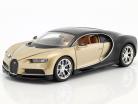 Bugatti Chiron year 2017 gold / black 1:24 Welly
