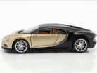 Bugatti Chiron 建造年份 2017 黄金 / 黑 1:24 Welly