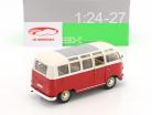 Volkswagen VW T1 Samba autobus Anno di costruzione 1963 rosso / Bianco 1:24 Welly
