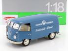 Volkswagen VW T1 Bus Servizio ricambi anno di costruzione 1963 blu / bianco 1:18 Welly
