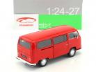Volkswagen VW T2 bus year 1972 red 1:24 Welly