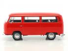 Volkswagen VW T2 ônibus ano de construção 1972 vermelho 1:24 Welly