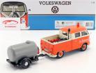 Volkswagen VW Type 2 T1 Pick-Up Road Service Set orange / cream / gray 1:24 MotorMax
