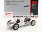 Hermann Lang #2 Mercedes Benz W125 Donington GP Formule 1 1937 1:18 CMC