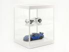 single showcase and Rotary table for modelcars in scale 1:18 white Triple9