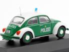 Volkswagen VW kever 1200 politie Duitsland Bouwjaar 1977 groen / wit 1:43 Atlas