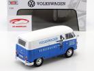 Volkswagen VW Type 2 T1 busje VW klantenservice blauw / wit 1:24 MotorMax