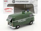Volkswagen VW Type 2 T1 面包车 警察 绿 1:24 MotorMax