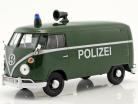 Volkswagen VW Type 2 T1 van politi grøn 1:24 MotorMax