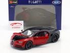 Bugatti Chiron Sport 16 vermelho / preto 1:18 Bburago
