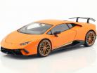Lamborghini Huracan Performante année de construction 2017 anthaeus orange 1:18 AUTOart