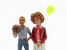 Figur Set 2 børn med ballon og bold 1:18 LeMansMiniatures