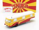 Caravan trailer Pinder cirkus Opførselsår 1955 gul / rød / hvid 1:43 Direkt Collections