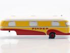 remolque caravana Pinder circo año de construcción 1955 amarillo / rojo / blanco 1:43 Direkt Collections