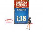 guarda-chuva menina figura I 1:18 American Diorama