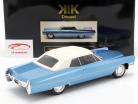 Cadillac DeVille Convertible com softtop 1968 azul claro metálico 1:18 KK-Scale